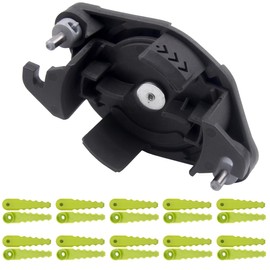 Goodbest New Bladed Trimmer Head With 20Pcs Blades Compatible With Ryobi RY40210 RY40210A 18V 24V 40V String Trimmer Hybrid Weed Eater Bladed Head Replace AC052N1 ACFHRL2