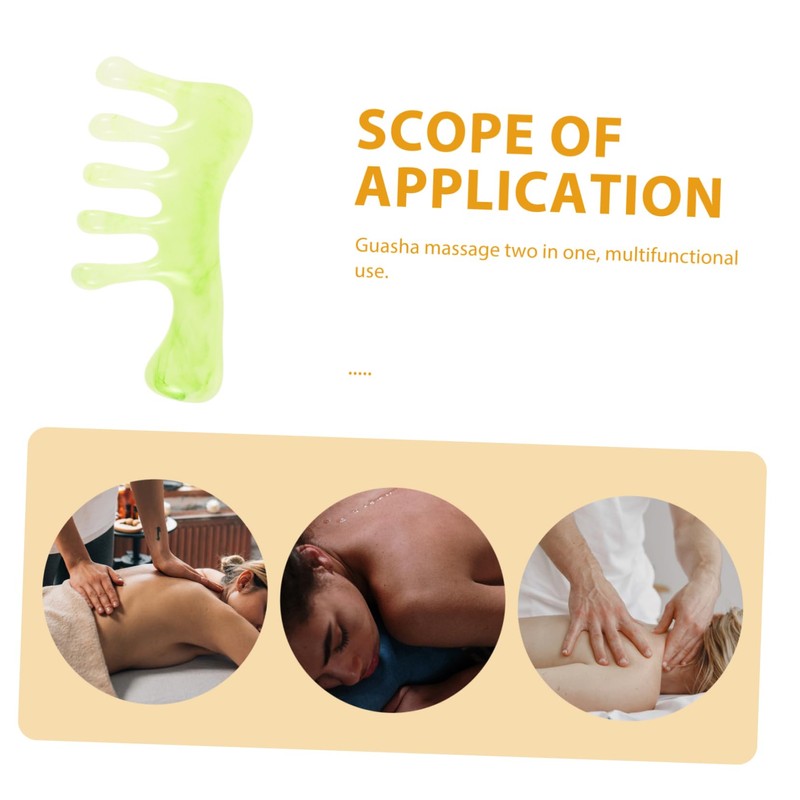 VICASKY Resin Scalp Massager Comb Gua Scraping Tool for Full