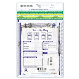 ALL CLEAR SINGLE POCKET DEPOSIT BAG 10 X 15, 100 Bags