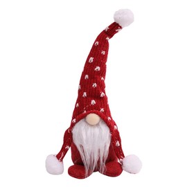 YAQUEKOU Gnome Christmas Gnome Figures Christmas Decoration Christmas Decoration Christmas Decorations Gnome Accessories for Home Kitchen Decoration (Red)
