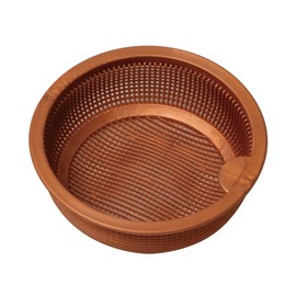 Belca SP-216DT Antibacterial Copper Ion Drainage Outlet Garbage Basket for Sinking, Shallow Type Soft Type with Copper Powder, For Diameter 5.3 inches (13.5 cm), Diameter 5.3 inches (13.5 cm), Bronze/Black, Made in Japan