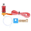 MK8 Extruder Head Remote Kit Brass Nozzles Throat Pipe Replacement