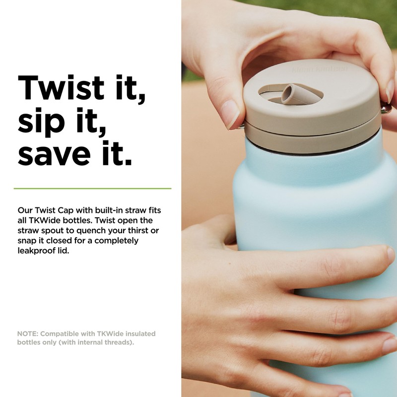 Klean Kanteen TK Wide Twist Cap Taupe