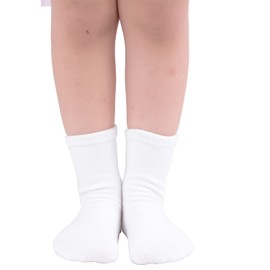 T.H.L.S Unisex Baby Socks Seamless Non Slip Grip Anti Skid Cotton Crew Socks for Girls Boys Toddler Kids