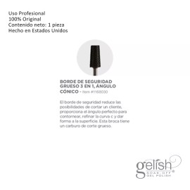 Gelish Punta Para Drill - Barril Seguridad Grueso Safety Edge