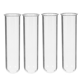 POPETPOP Plant Propagation Tubes 4pcs Glass Test Tube Vase Replacement Clear Hydroponic Flowers Vase for Home Office Desktop Decoration