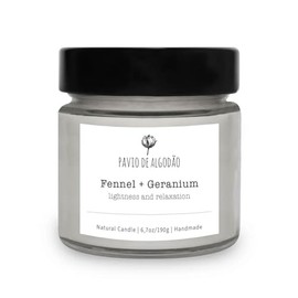 Natural Aromatic Candle | Fennel + Geranium | 6.7oz