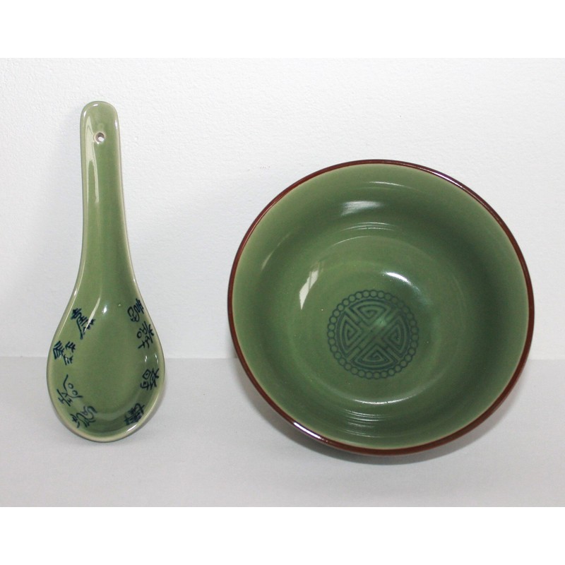AAF Nommel® Small Celadon Green Matcha Rice Bowl with Matching
