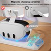 Charging Dock for Meta Quest 3S/Quest 3, Magnetic Charging Station