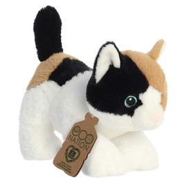 Aurora World Aurora 35049 Nation Calico Cat, 21.5 cm, Eco-Friendly Plush Toy, Multi-Colour