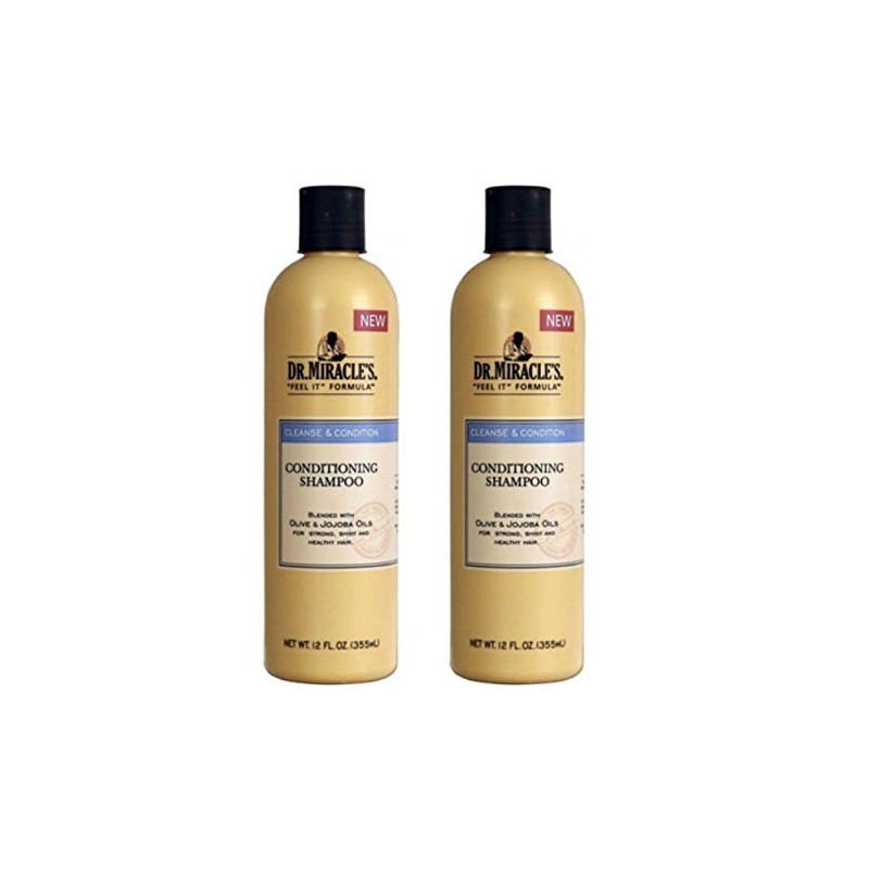 Dr. Miracles Cleanse & Condition Shampoo 12oz (2 Pack)