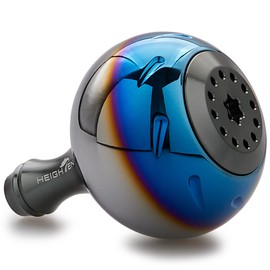 HEIGHTEN 1.2 inches (30 mm) / 1.5 inches (38 mm) Reel Handle Knob for Shimano Daiwa (Shimano Type A) (Daiwa Type S) Aurora Series (Baked on - Dark Gray, 1.5 inches (38 mm)
