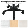 Ergonomic Adjustable Under Desk Footrest,Ottoman with Wheels