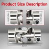 cciyu Chrome Steering joints 11/16-36 Spline X 3/4 DD U-Joint