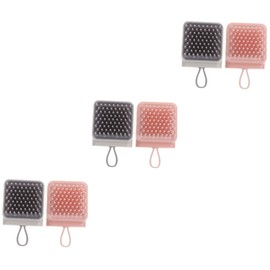 Ipetboom 6pcs Pet Grooming Brush for Cats Dogs Multi-functional Bathing Massaging Tool Soft Texture for for Bath and Relaxation