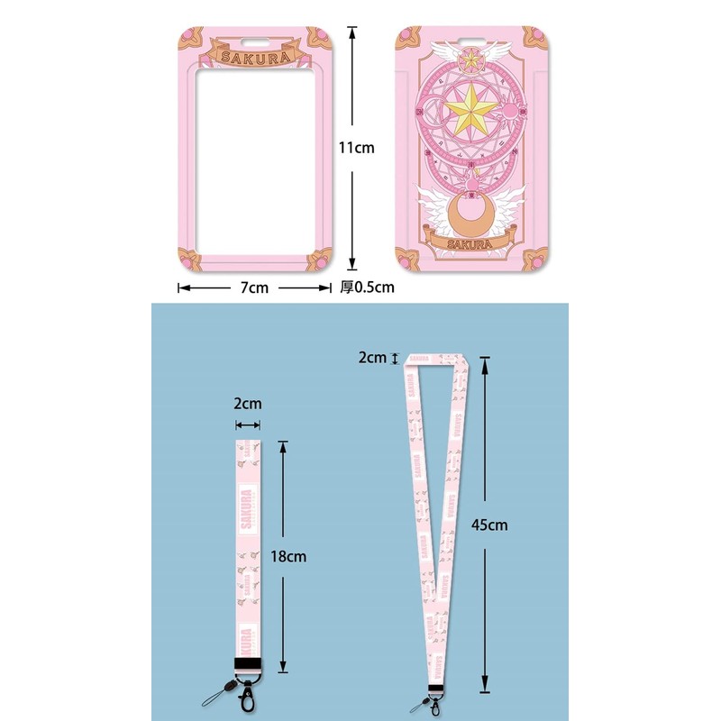 Cardcaptor Sakura Character Pass Case, ID Card Holder, Employee ID