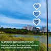 DJUAN Heart Bird Scare Discs Set-Highly Reflective Double-Sided Bird Reflectors,Extra