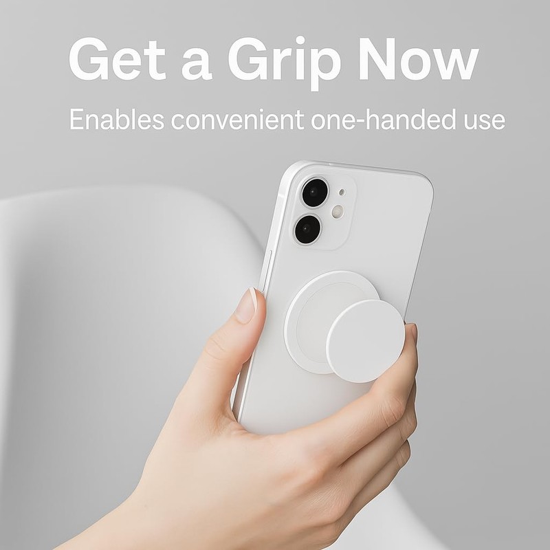 Cute 3D Gummy Bear Phone Grip Stand - Collapsible Magnetic