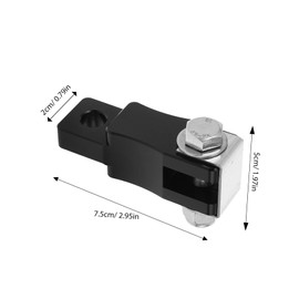 Garneck Pedal Extension Clutch Pedal Extender Car Accessories Roof Rack Tyre Replacement Brake Pedal Cover Lower Motor Mount Insert Black Aluminium Alloy
