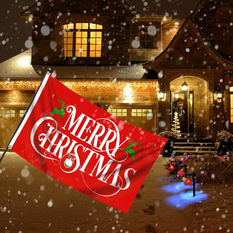 Generic Christmas Garden Flag - Dual-Sided Merry Christmas Flags Decorative,
