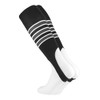 Striped Baseball Stirrups Pattern D (Black/White/Graphite, Large)
