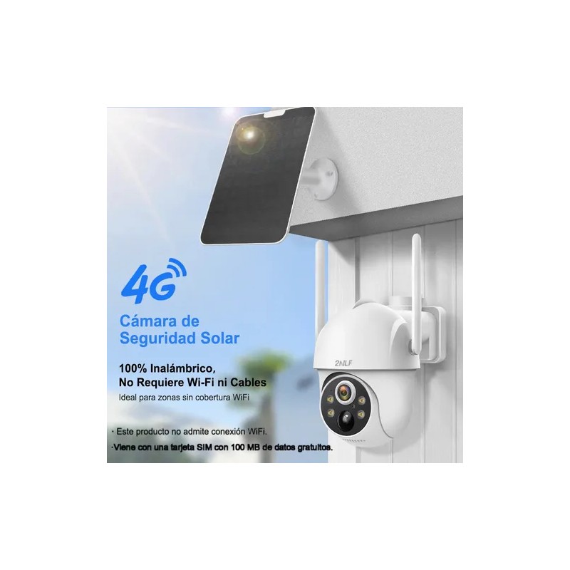 OJO 4G Cámara Vigilancia Exterior SIM Solar Inalámbricos 8MP Cámara