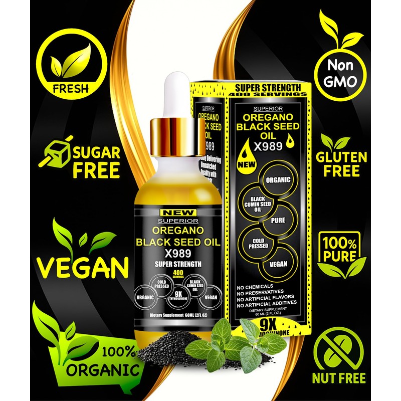 SUPERIOR FULVIC HUMIC X935 Oil of Oregano with Black Seed