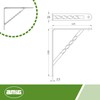 Amig - Shelf Bracket Stainless Steel Model 21 | Metal