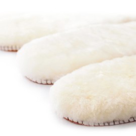 Genius Australian Sheepskin Insole, Extra Thick and Warm Wool Insole, Women Men Replacement Insole (9 M US Women)