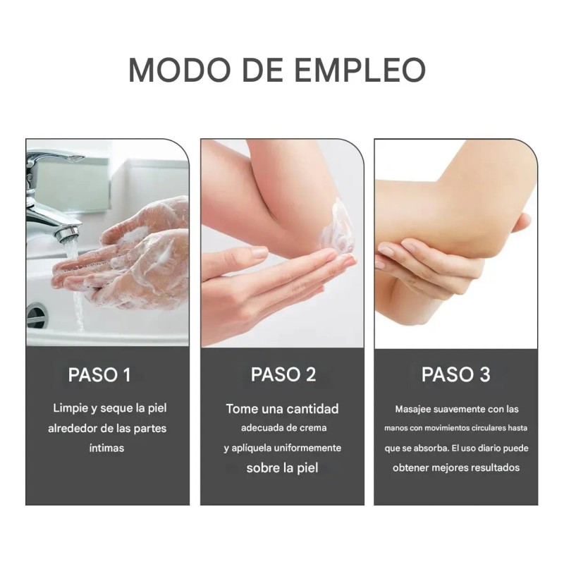 Crema Blanqueadora Iluminadora Axilas Rodillas Codos Muslos Internos Línea Bikini