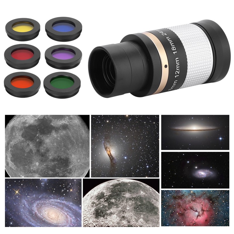 6pcs/set Astronomical Telescopes Eyepiece 1.25 Inch Ocular Lens Planets and