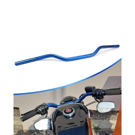 YSMOTO 7/8" 22mm Motorcycle Handlebar Cafe Racer Handlebar Universal Low Rise Bar for CRF KXF KLX DRZ KX RM YZ SX EXC XC 65 85 125 250 300 450 Dirt Bike Motocross ATV, BLUE