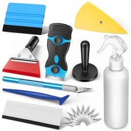DIYSELF Window Tint Kit, 9 PCS Window Tint Tools, Vinyl Wrap Tool Kit, Professional Tint Kit, Car Wrap Kit with Vinyl Scrapers, Squeegees, Tint Tools for Car Wrapping