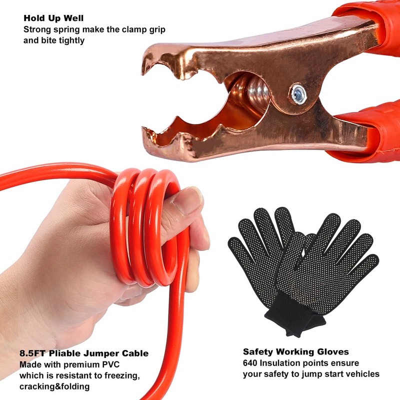 AUTODECO Car Roadside Emergency Kit, Car Safety Kit for Men