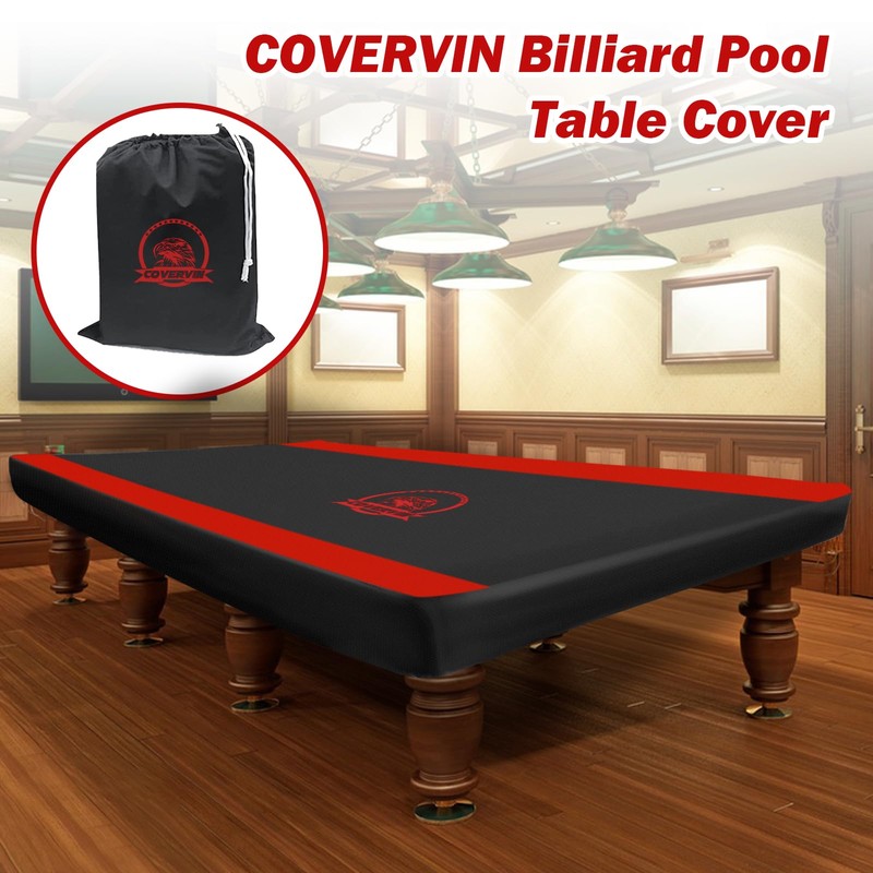 COVERVIN Billiard Pool Table Cover,Heavy Duty 210D Oxford Cloth Material