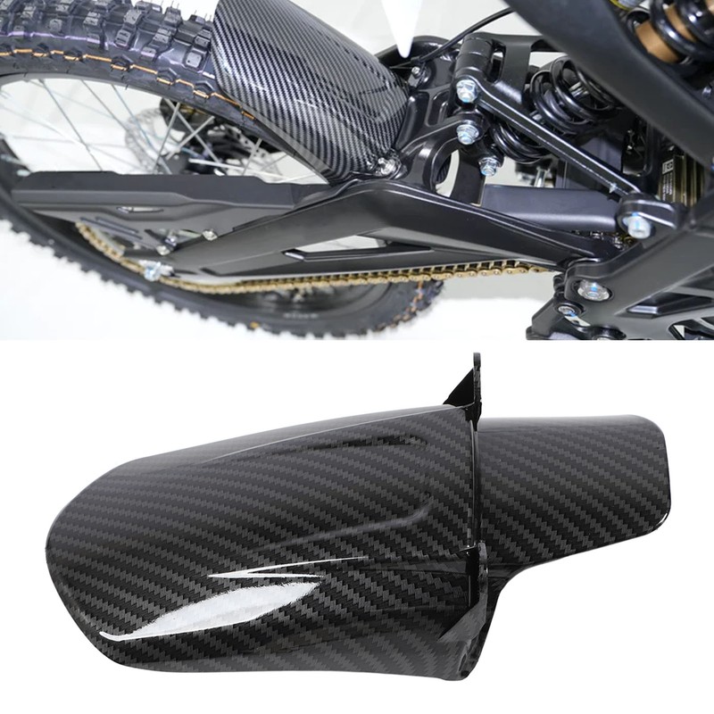 Motorcycle Rear Mudguard Carbon Fiber Pattern Wheel Tire Splash Proof