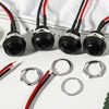 8pcs 12mm Momentary Push Button Switch,1/2” Waterproof Momentary Switches, Mounting