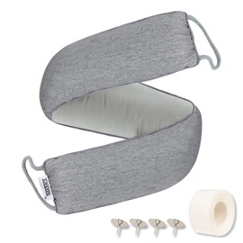 TORRAMI 30" Door Draft Stopper Under Bottom Insulation Noise Air Stopper 2.07LB,Draft Stopper Guard Seal for Doors and Windows - Dark Gray