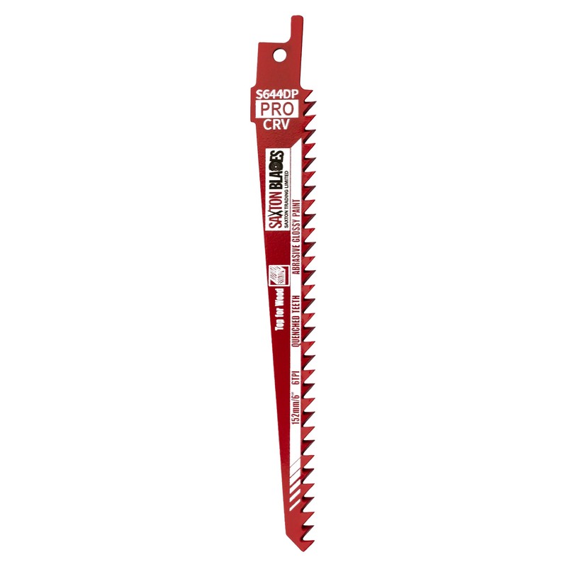 Saxton 152mm Professional Range Reciprocating Saw Blade Wood & Plastic