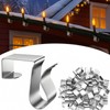 200 Pcs Metal Gutter Hooks for Christmas Outdoor Light Hangers