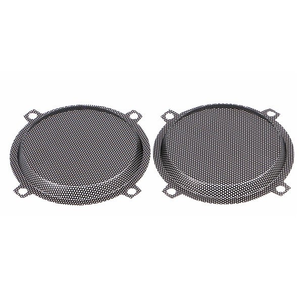 Unbranded Black Mesh Speaker Grills Punched For Harley Touring Electra