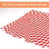 120 Sheets Variety Pack Checkered Dry Waxed Deli Paper 12x12