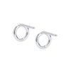 Elli Women's Earrings Circle Geo Minimal Basic in 925 Sterling