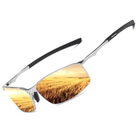 Polarised Sunglasses For Mens Womens UV Protection metal frame Ultra Light Driving Fishing Running Outdoor Pilot Sun glasses