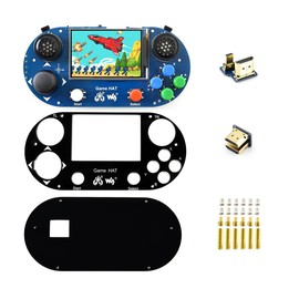 Waveshare Game HAT, Compatible with Raspberry Pi 4B/3B/3B+/Zero/Zero W/Zero WH, Retro Gaming Console wth 3.5inch IPS Screen, Joystick, and Buttons, 480×320, Onboard Speaker and Earphone Jack