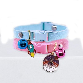 Yellow XS Dog Collar with Bell, Pretty Hot Pink Cat Collars with Bells Girl Puppy Collar for XXS XS Tiny Pet Female Dogs Kitten Animal, XSmall