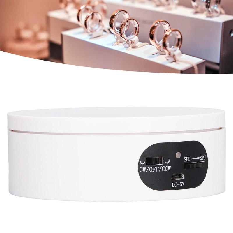 Rotating Display Stand 5.5lb Load Capacity 360 Degree Photography Turntable