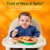 Bamboo Divided Suction Plate Baby - Strong Suction Toddler Plates