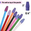 Mr. Pen- Pencil Top Erasers, 120 Pack, 6 Different Purple