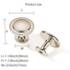 khtumeware 10 Pack 1-1/4 inch(32mm) Polished Nickel Cabinet Knobs Dresser